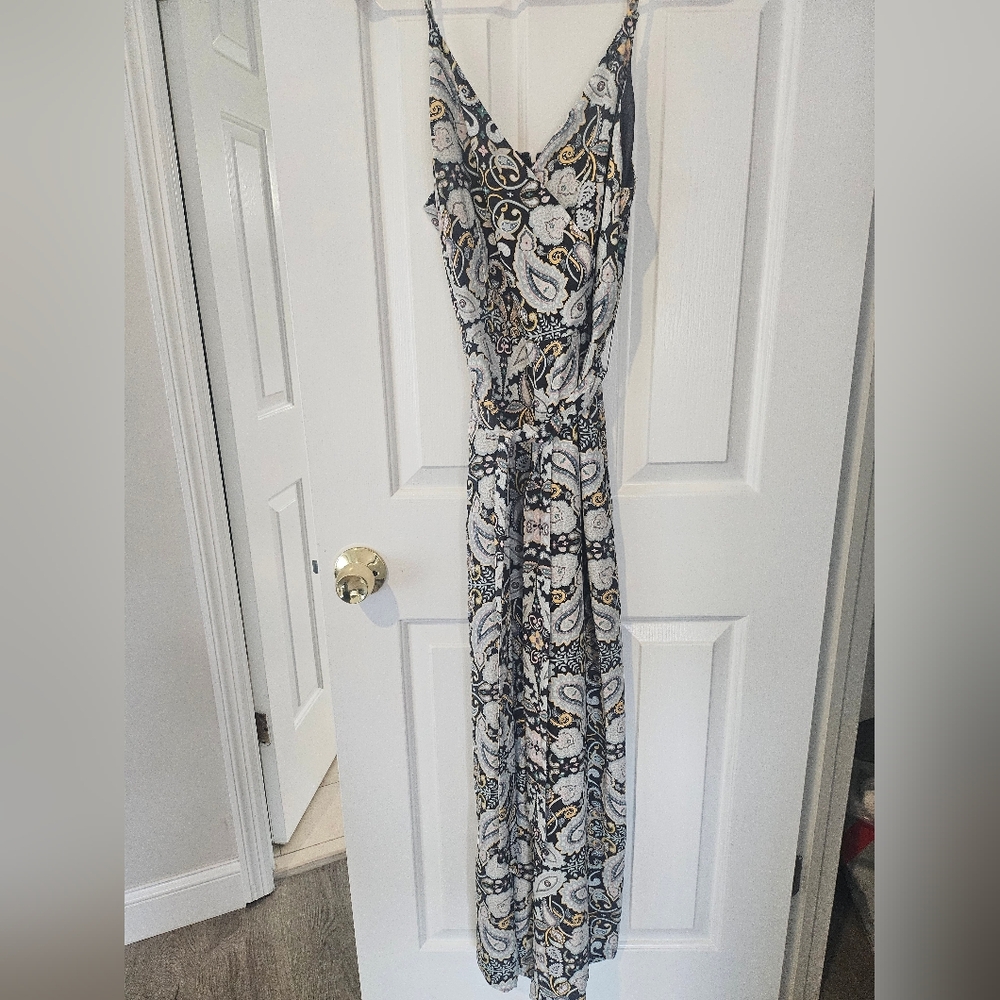 Spaghetti Strap Paisley Pants Jumper. NWT